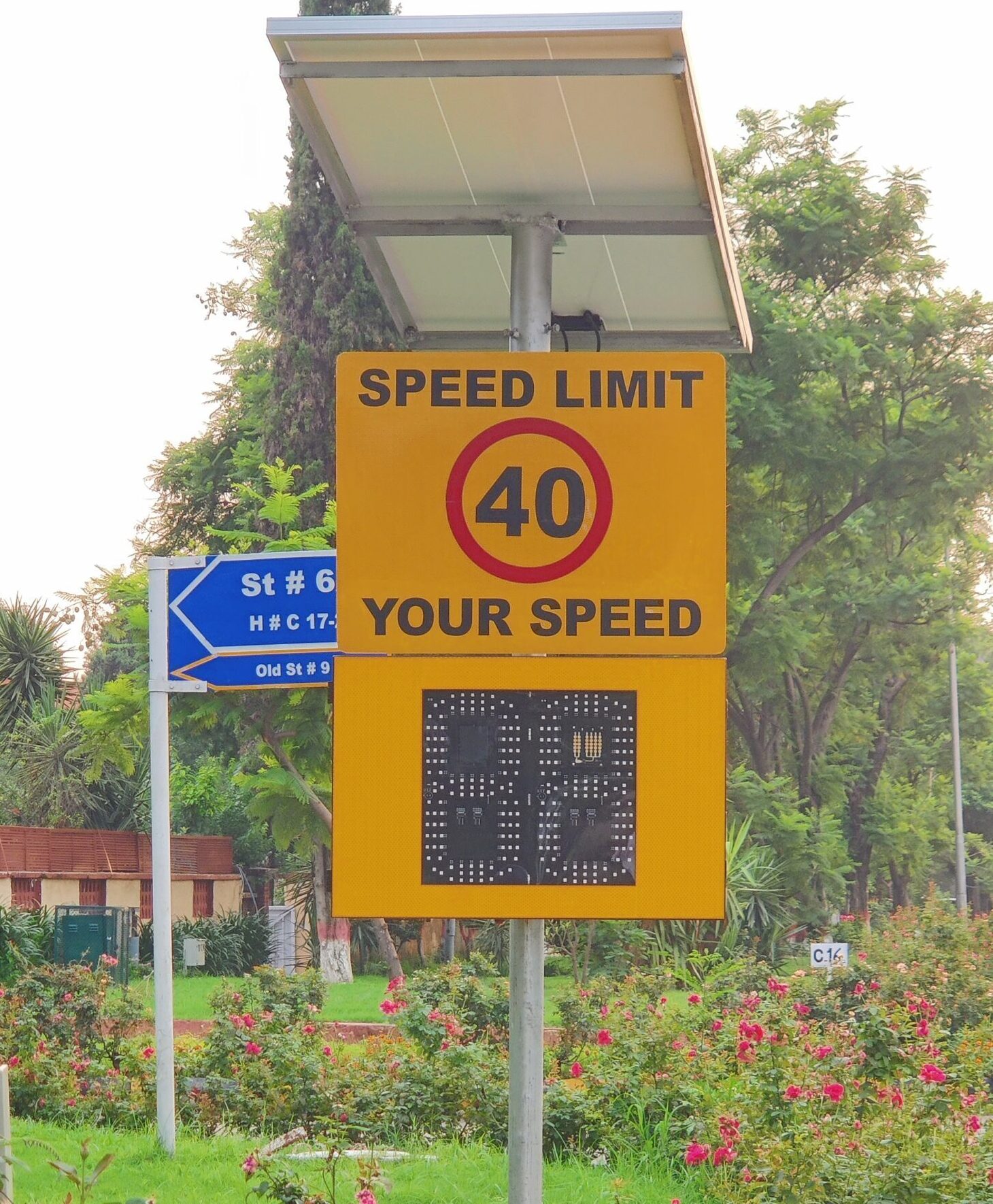 speed radar sign board